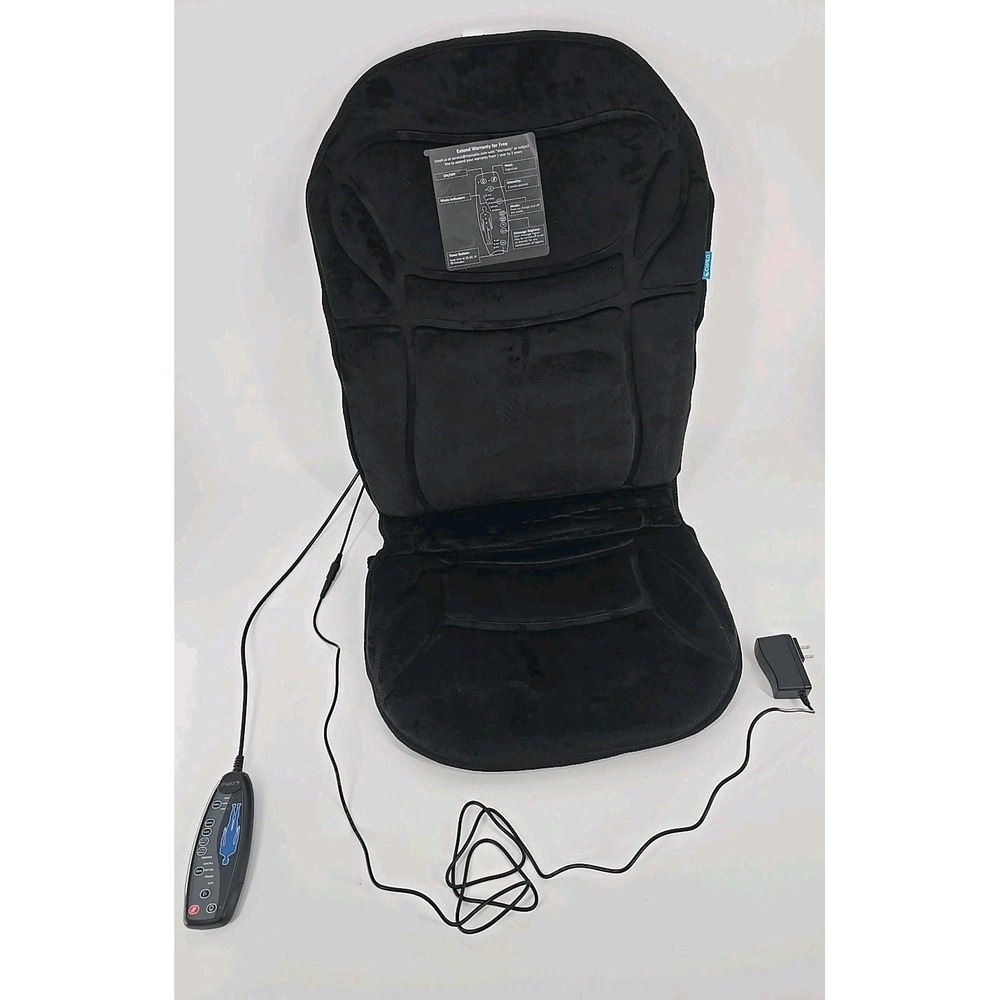 Cupilo Massage Cushion W/ Heat 100% Polyester- Free Shipping Open Box‎ CPL 2102
